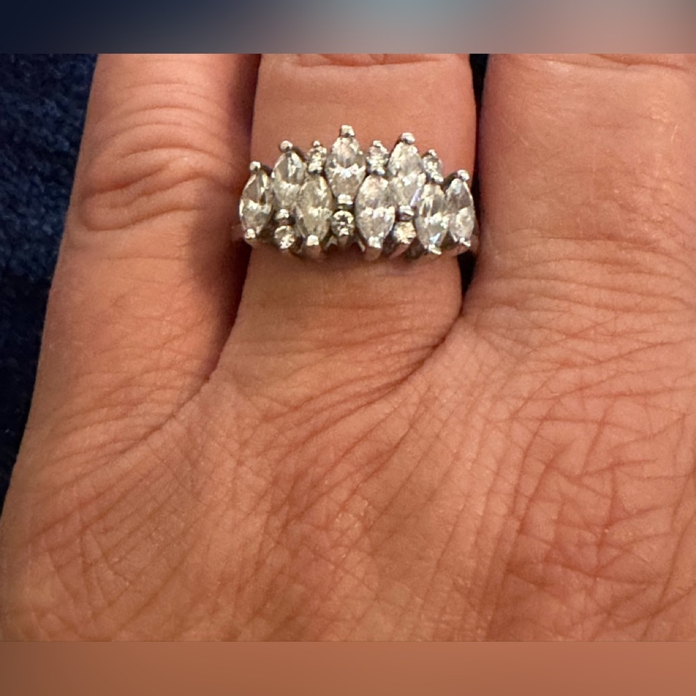 ‘Diamonique’ Dancing Marquise ring